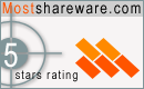 MostShareware - 5 out of 5 Rating!
