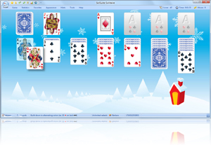 SolSuite Solitaire Christmas Skin screenshot - Click here to enlarge